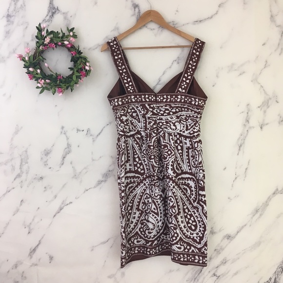 🍂SOLD Boston Proper 100% Silk Paisley Print Dress - Picture 5 of 8